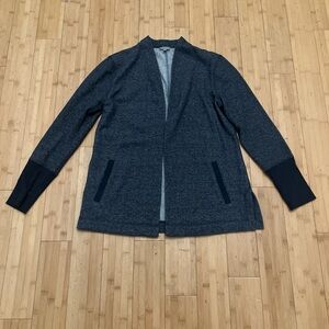 Talbots Women's Charcoal Open-Front Cardigan